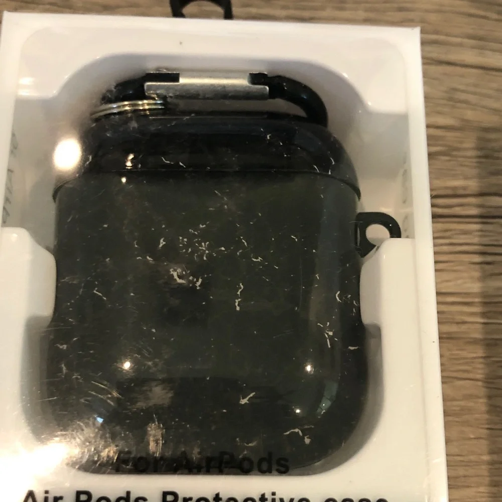 Stylish AirPods Protective Case with carabiner
